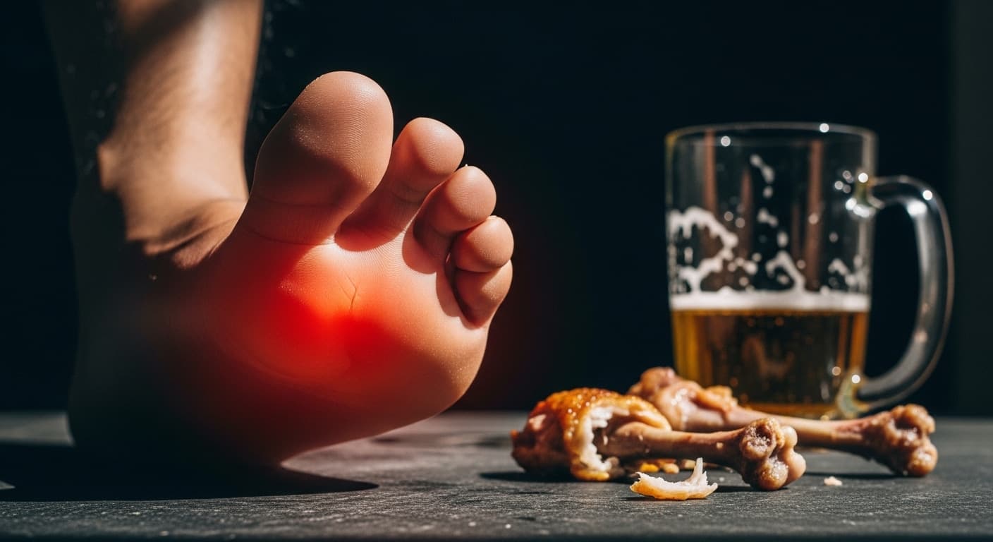 치맥의 저주? 갑자기 엄지발가락이 불타는 통풍의 습격