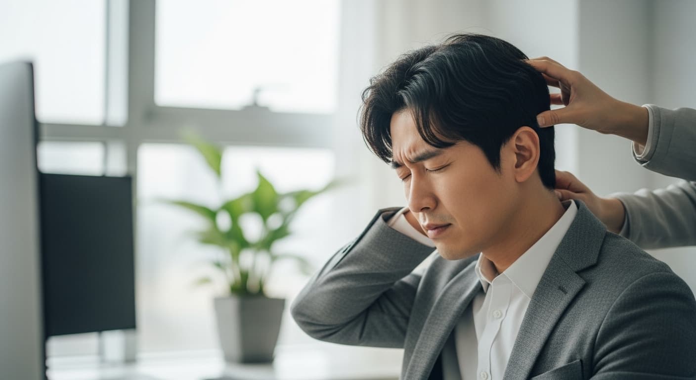 지긋지긋한 긴장성 두통, 딱 3분 지압으로 해결하는 법! - 현대의학 증명