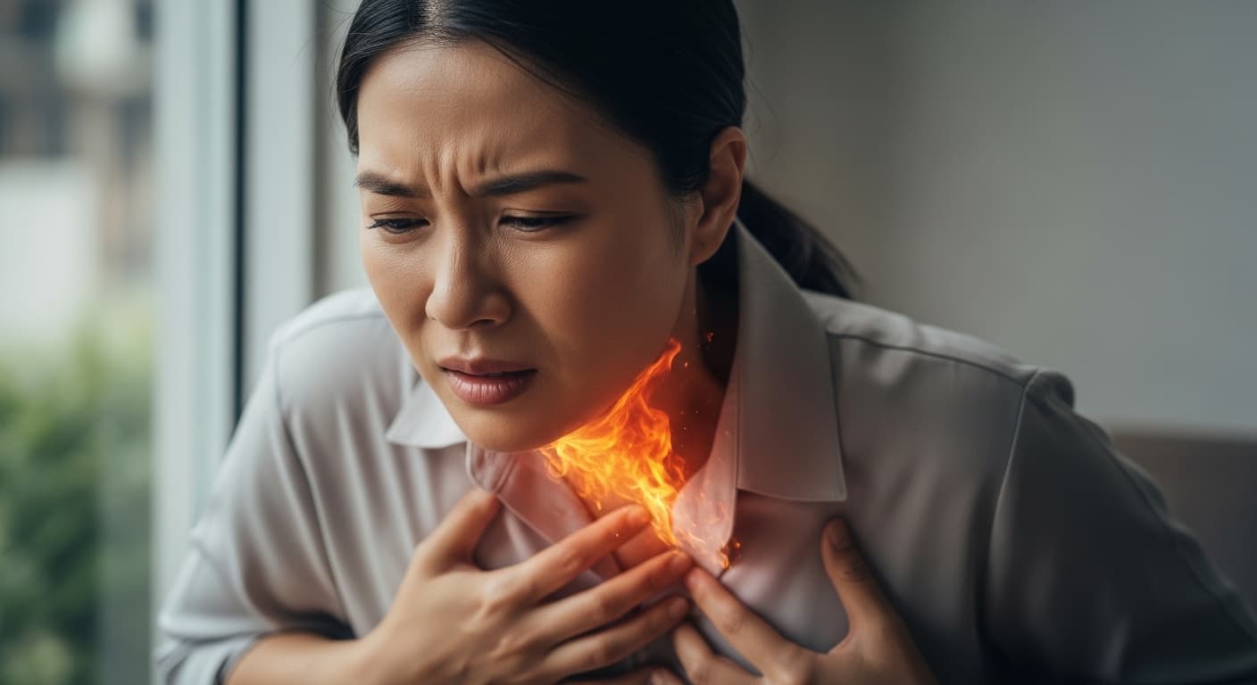 명치부터 목구멍까지 타들어가는 통증? 심장 말고 '위식도 역류' 의심해야 하는 이유!