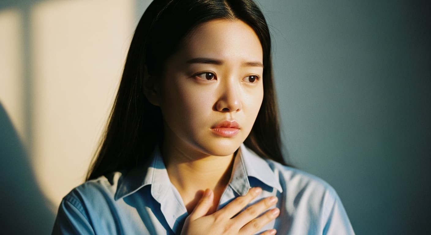가슴이 뻐근하고 숨쉬기 힘들 때 체크할 것들