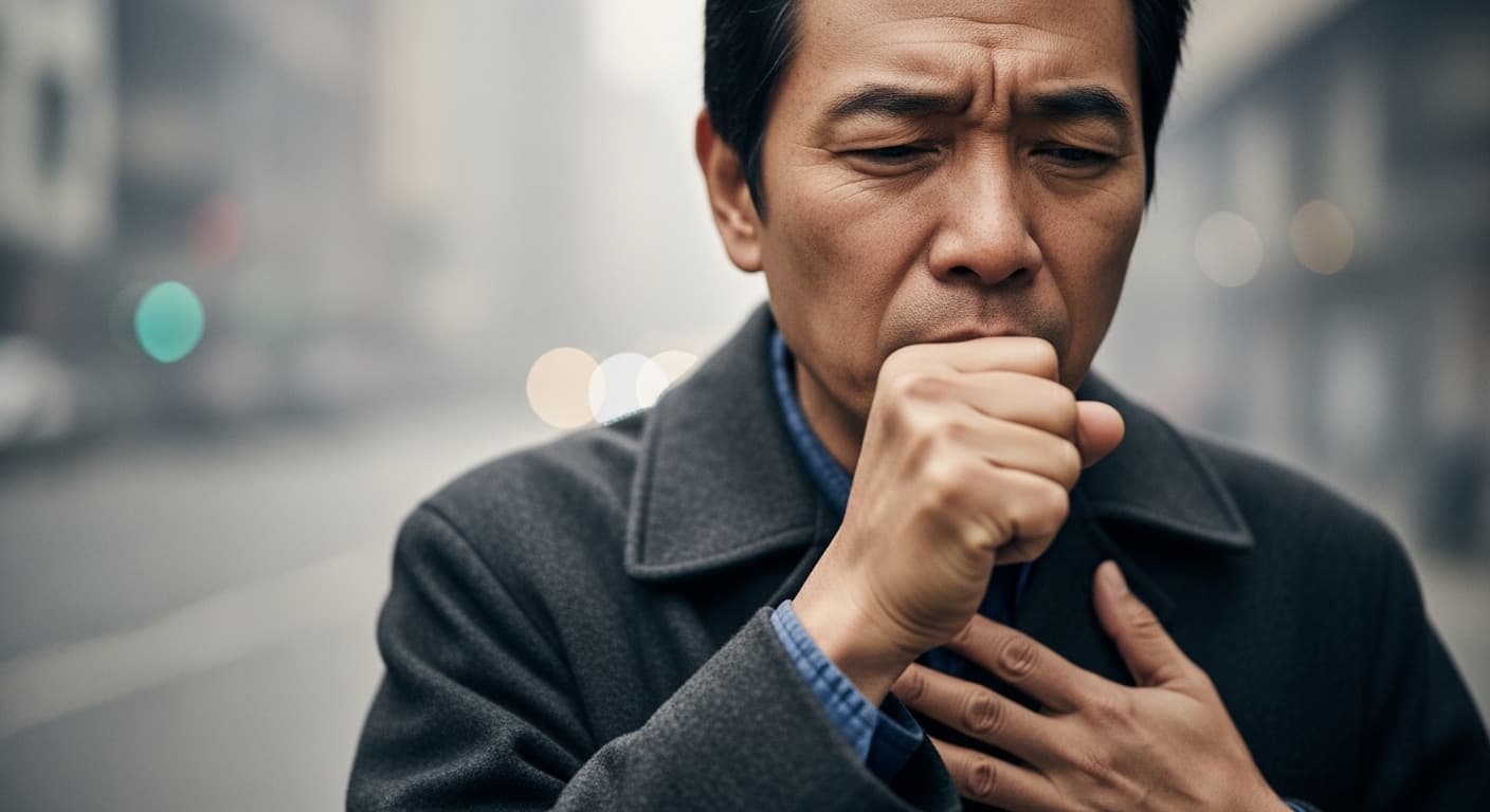 흡연자의 상징? 오래된 기침과 가래, 만성 기관지염 신호일 수 있어요