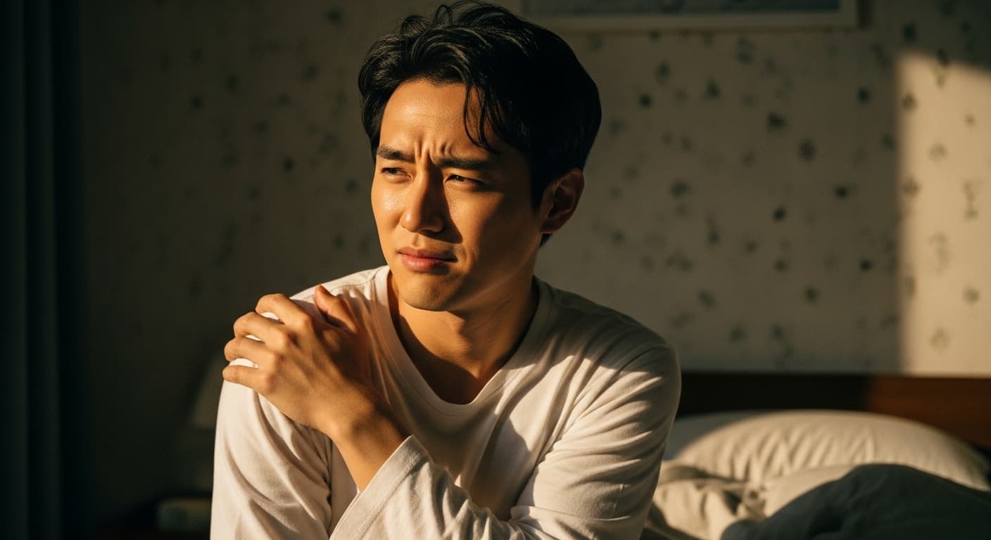 밤새 뒤척여 굳은 어깨? 아침에 '이 혈' 누르면 상쾌!